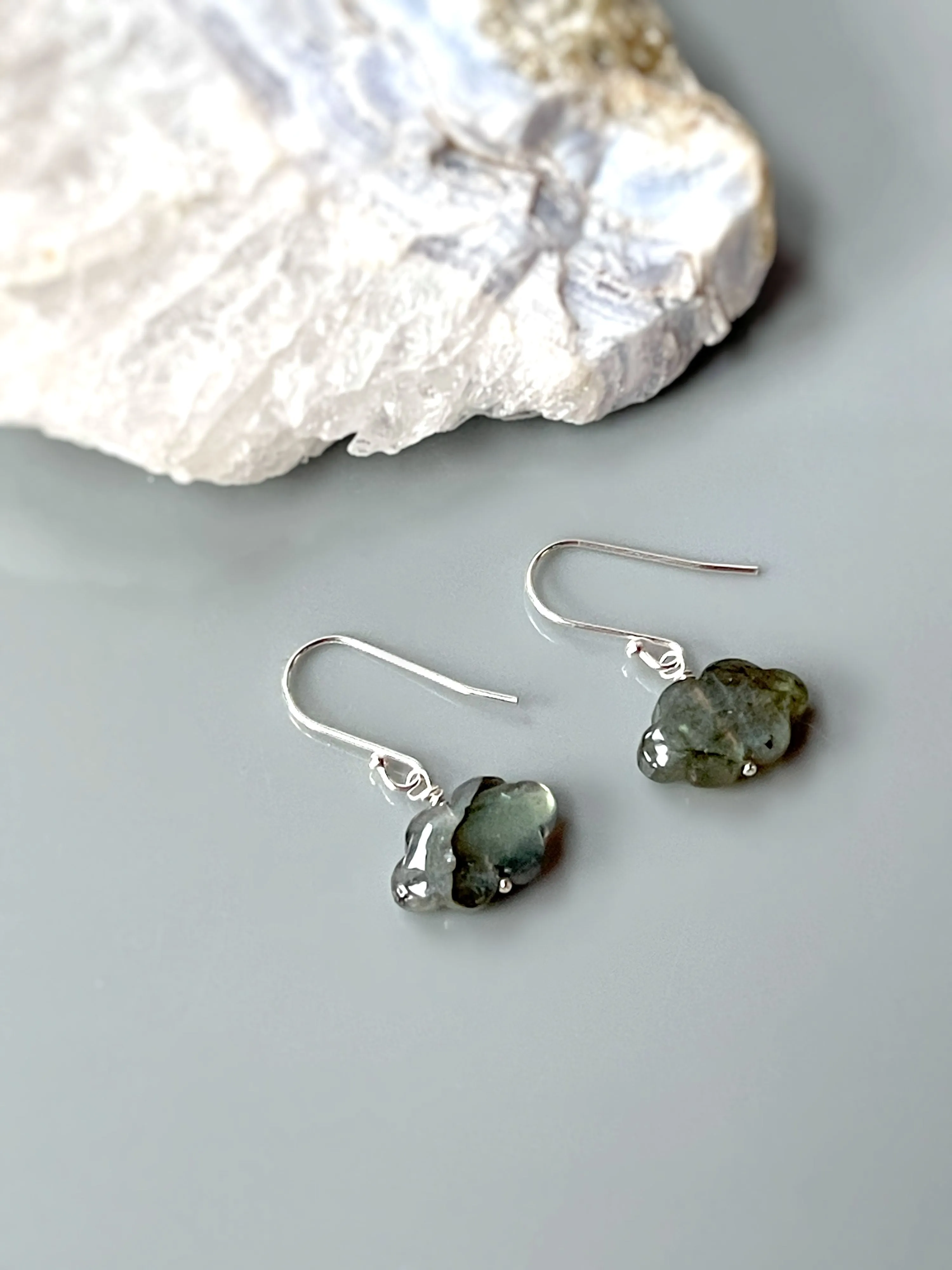 Labradorite Cloud Earrings