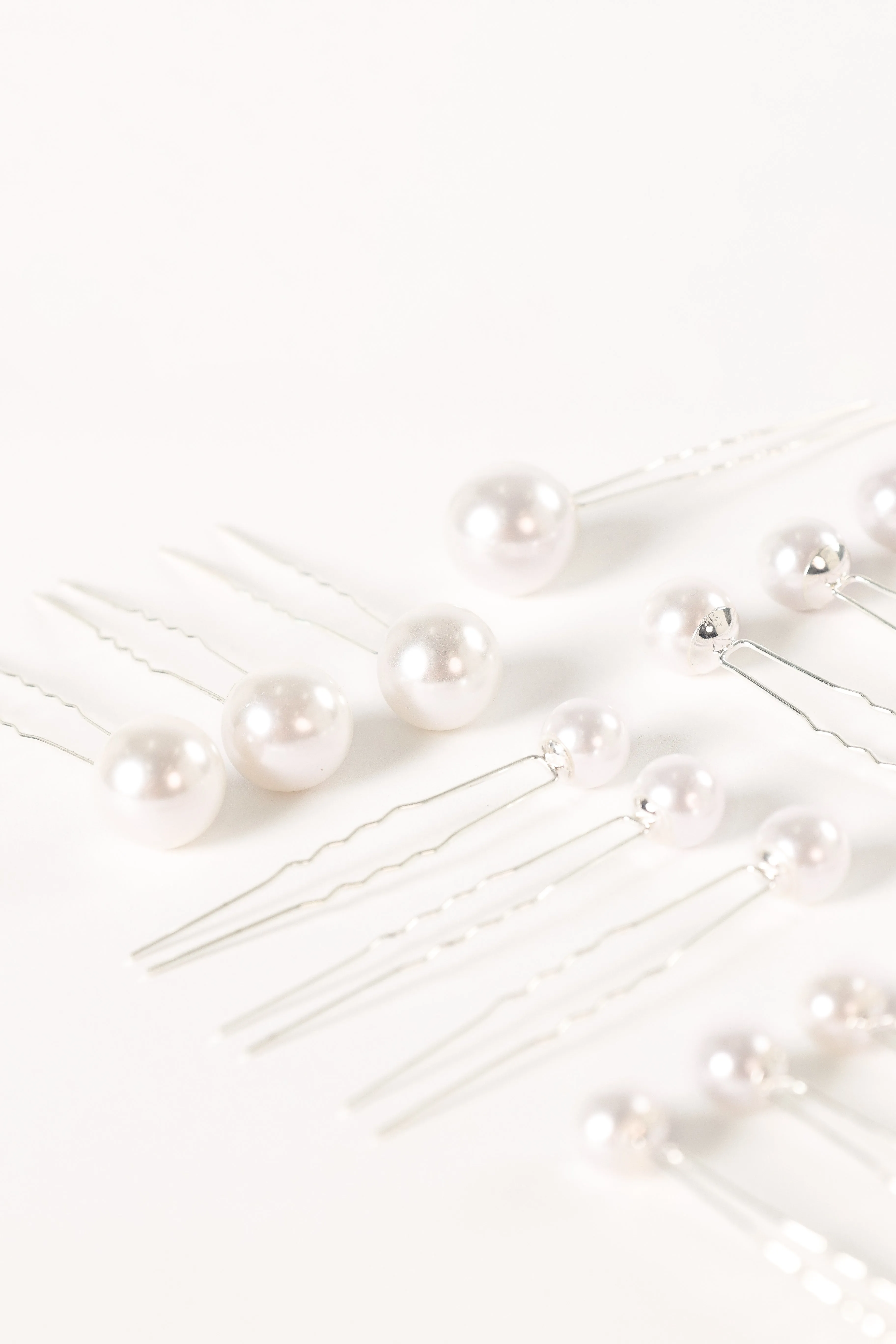 Laina Hair Pins - Pearl