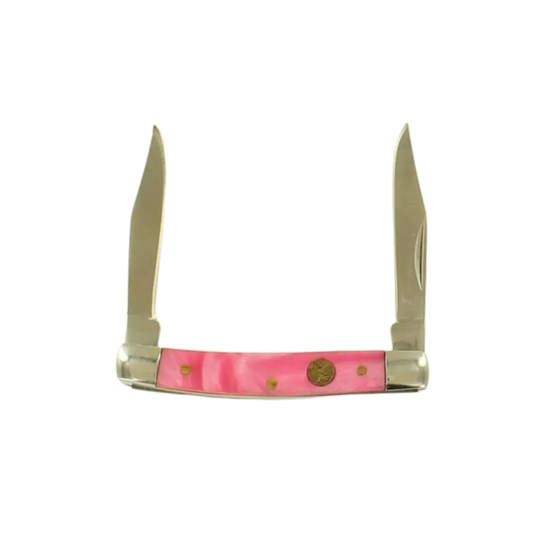 M&F Western Mand F Western Ridge 2 Blade Pen Knife, Pink