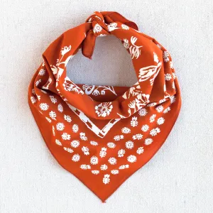 Marmalade Orange Floral Bandana
