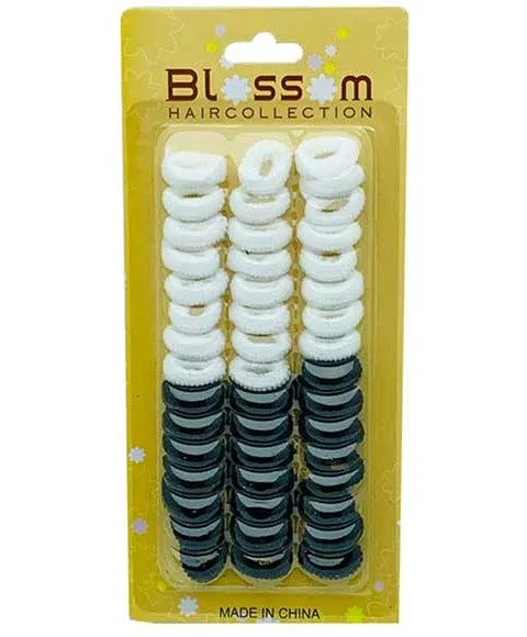 Mayfair Blossom Hair Collection Black White Hair Grips 15022