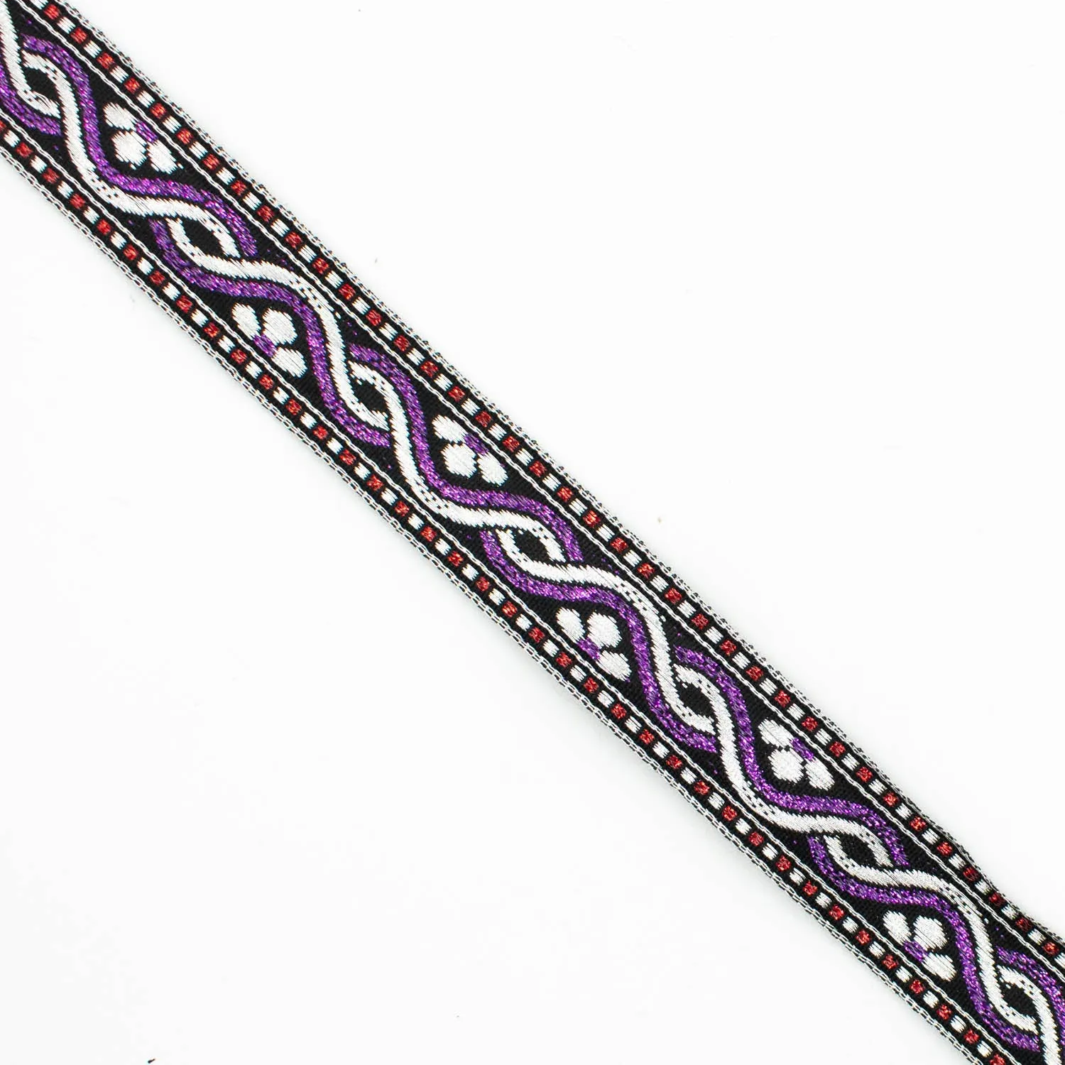 Metallic Fancy Embroidered Jacquard Ribbon-20mm