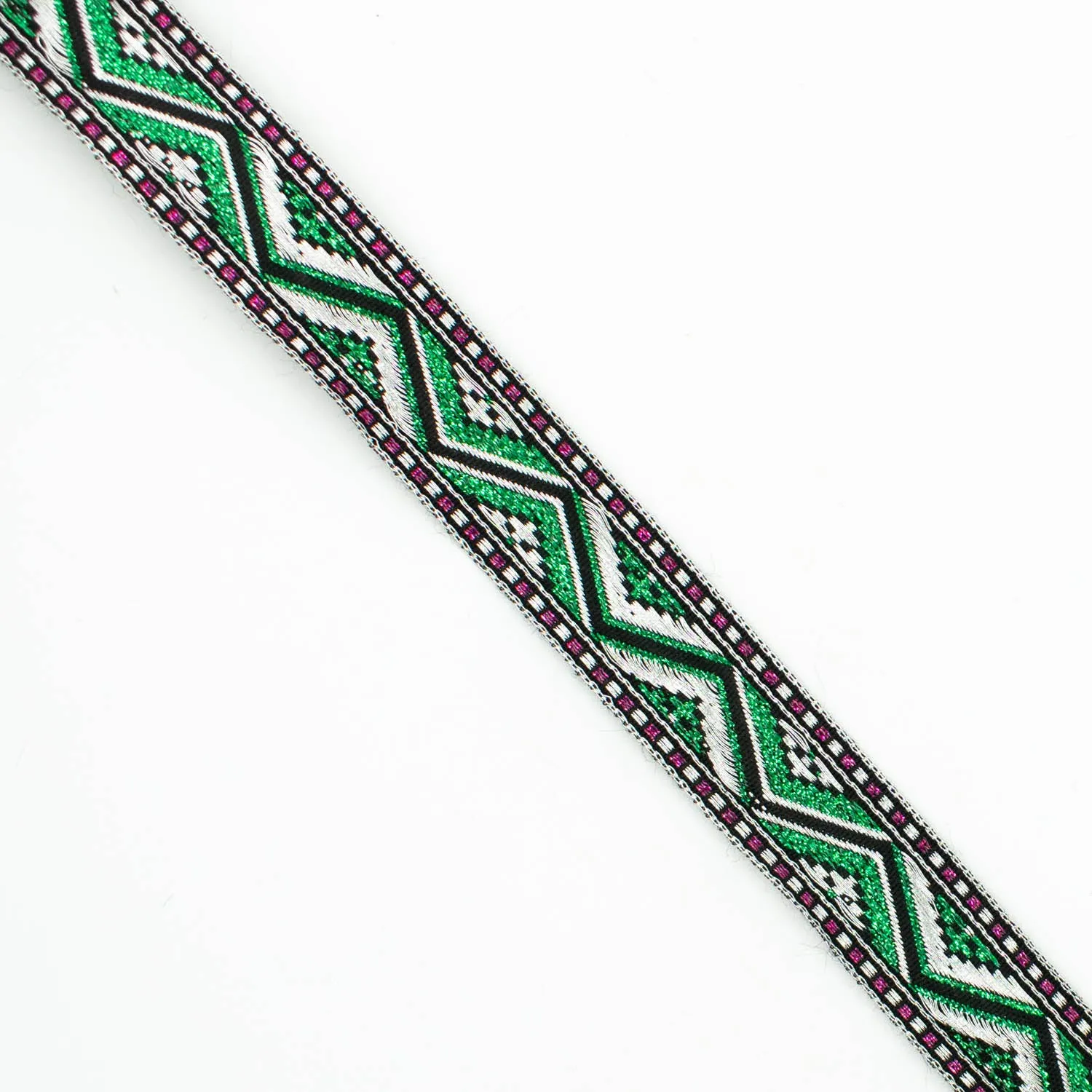 Metallic Fancy Embroidered Jacquard Ribbon-20mm