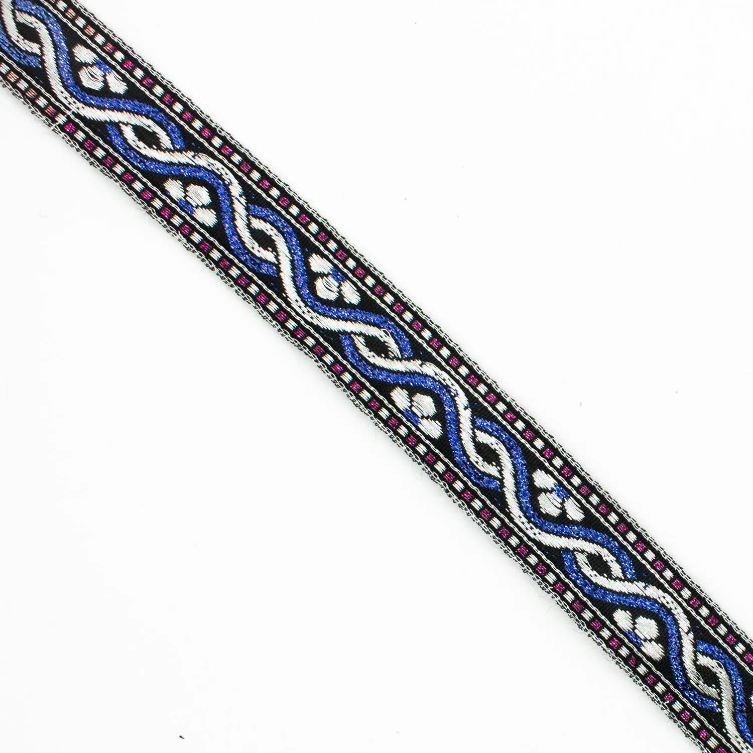 Metallic Fancy Embroidered Jacquard Ribbon-20mm