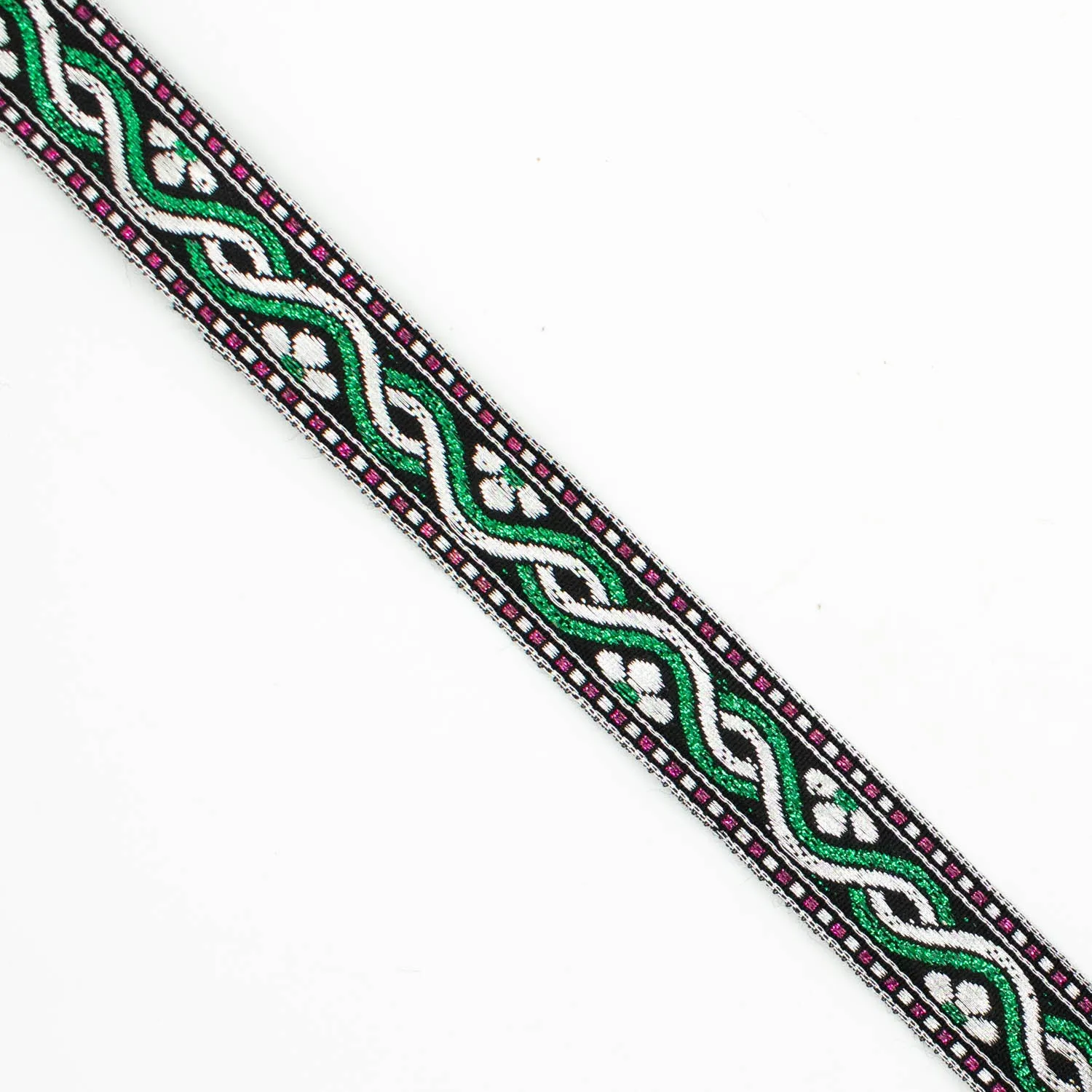 Metallic Fancy Embroidered Jacquard Ribbon-20mm