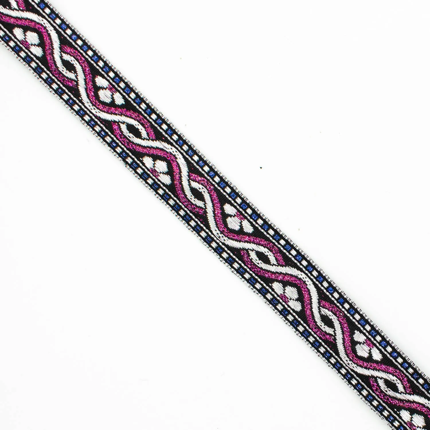 Metallic Fancy Embroidered Jacquard Ribbon-20mm