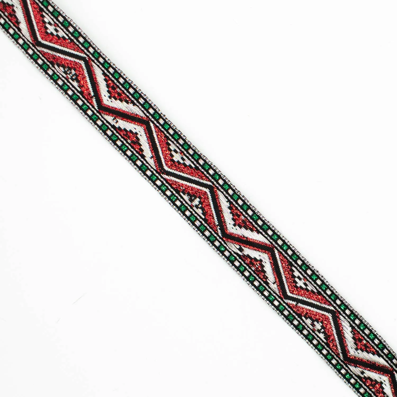 Metallic Fancy Embroidered Jacquard Ribbon-20mm