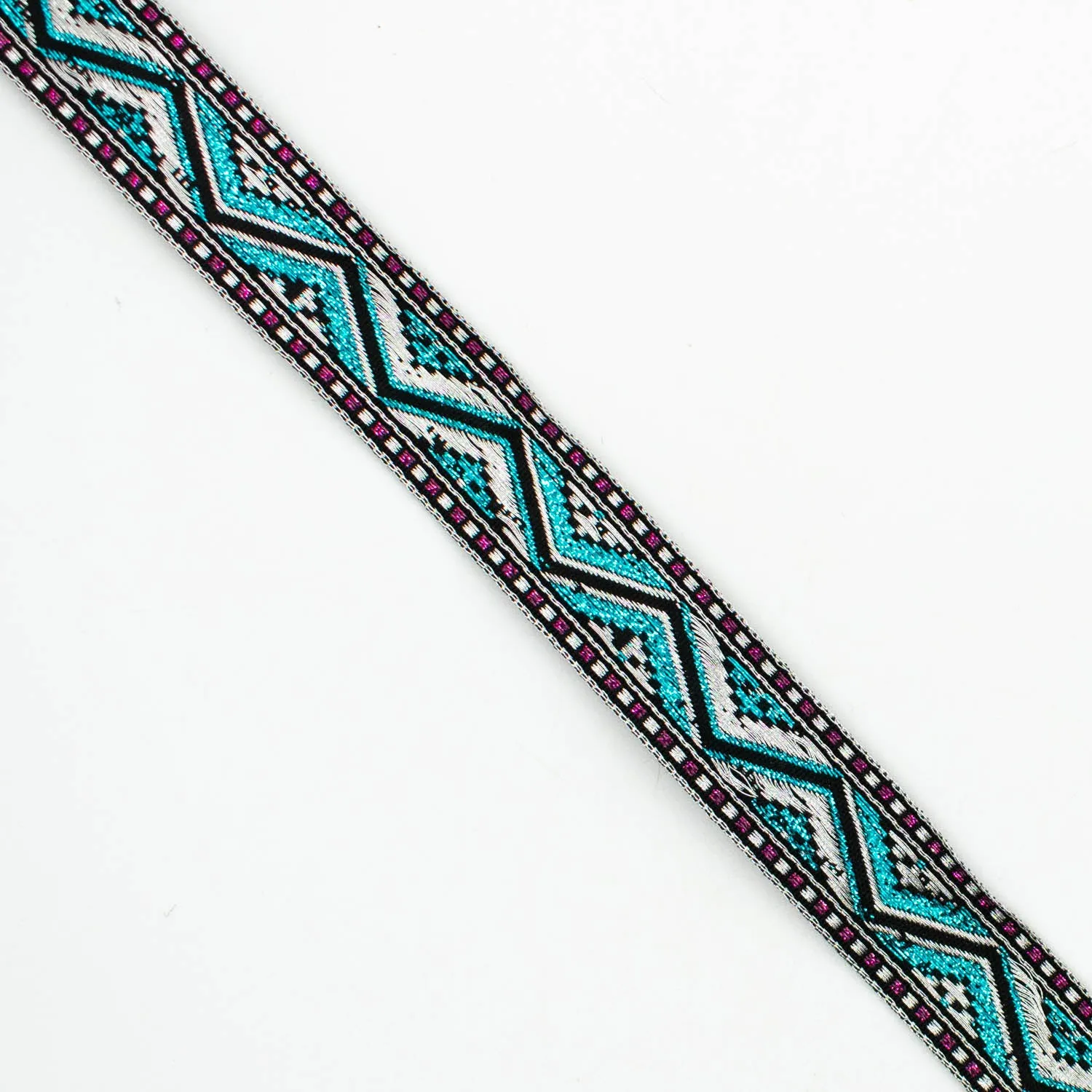 Metallic Fancy Embroidered Jacquard Ribbon-20mm