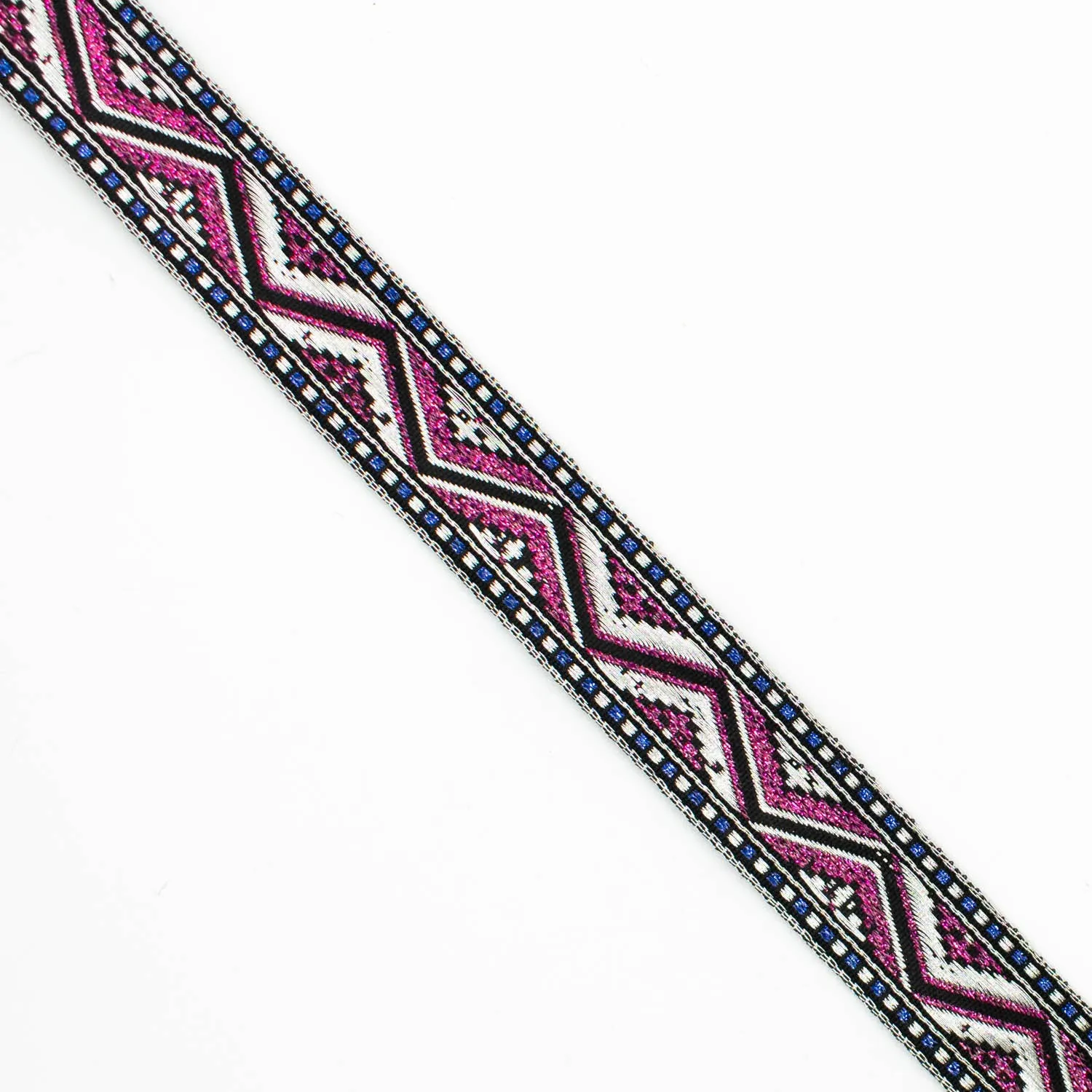 Metallic Fancy Embroidered Jacquard Ribbon-20mm