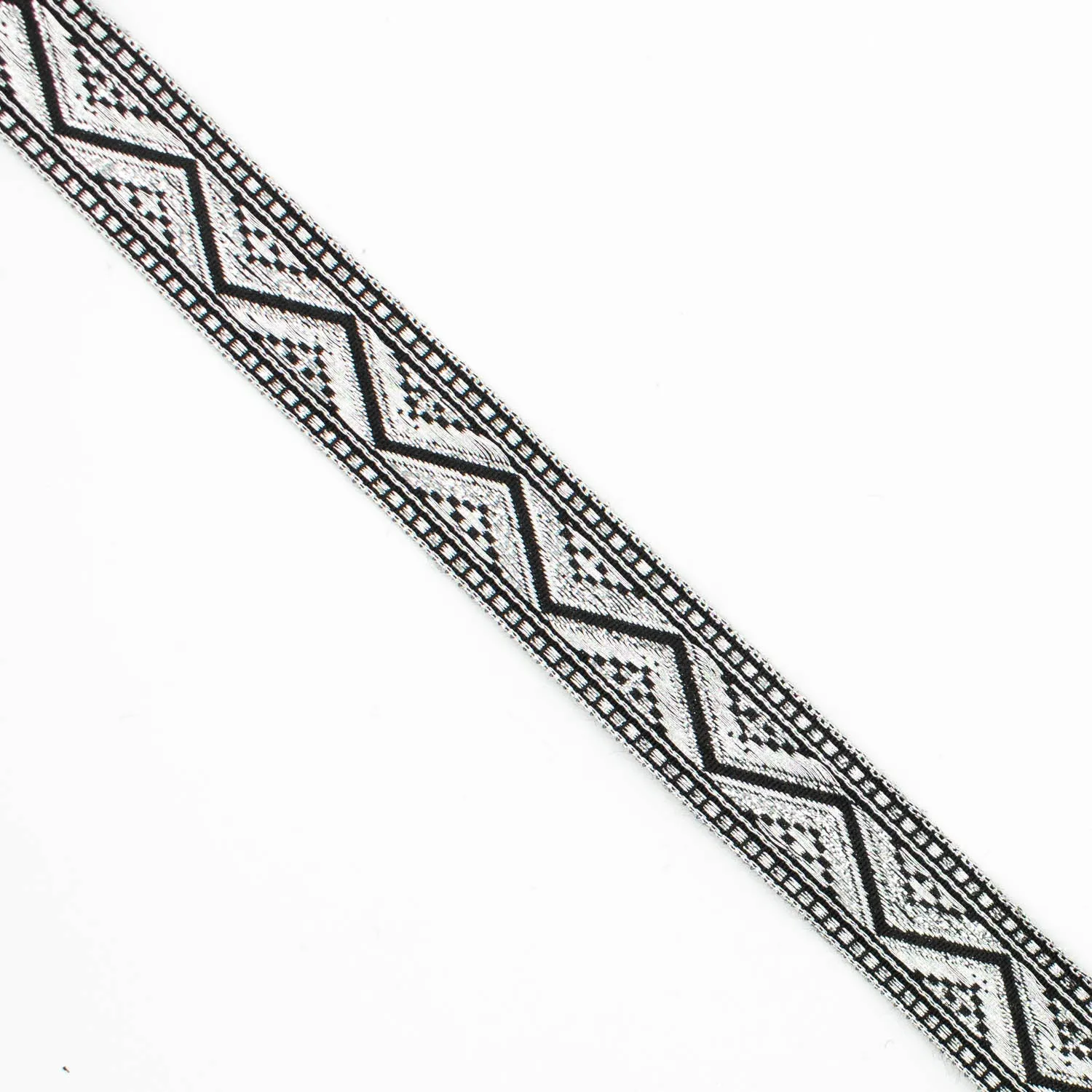 Metallic Fancy Embroidered Jacquard Ribbon-20mm