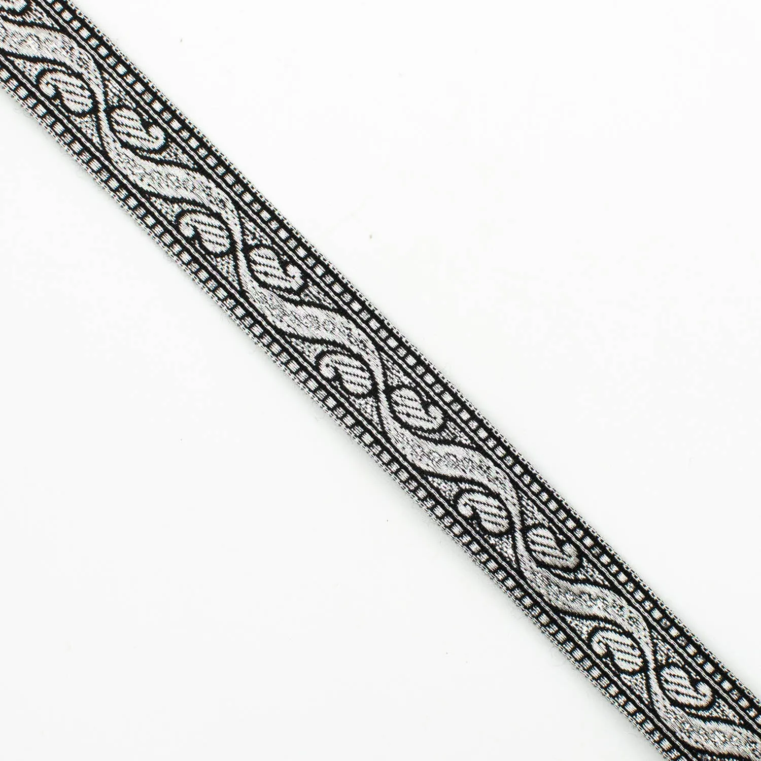 Metallic Fancy Embroidered Jacquard Ribbon-20mm
