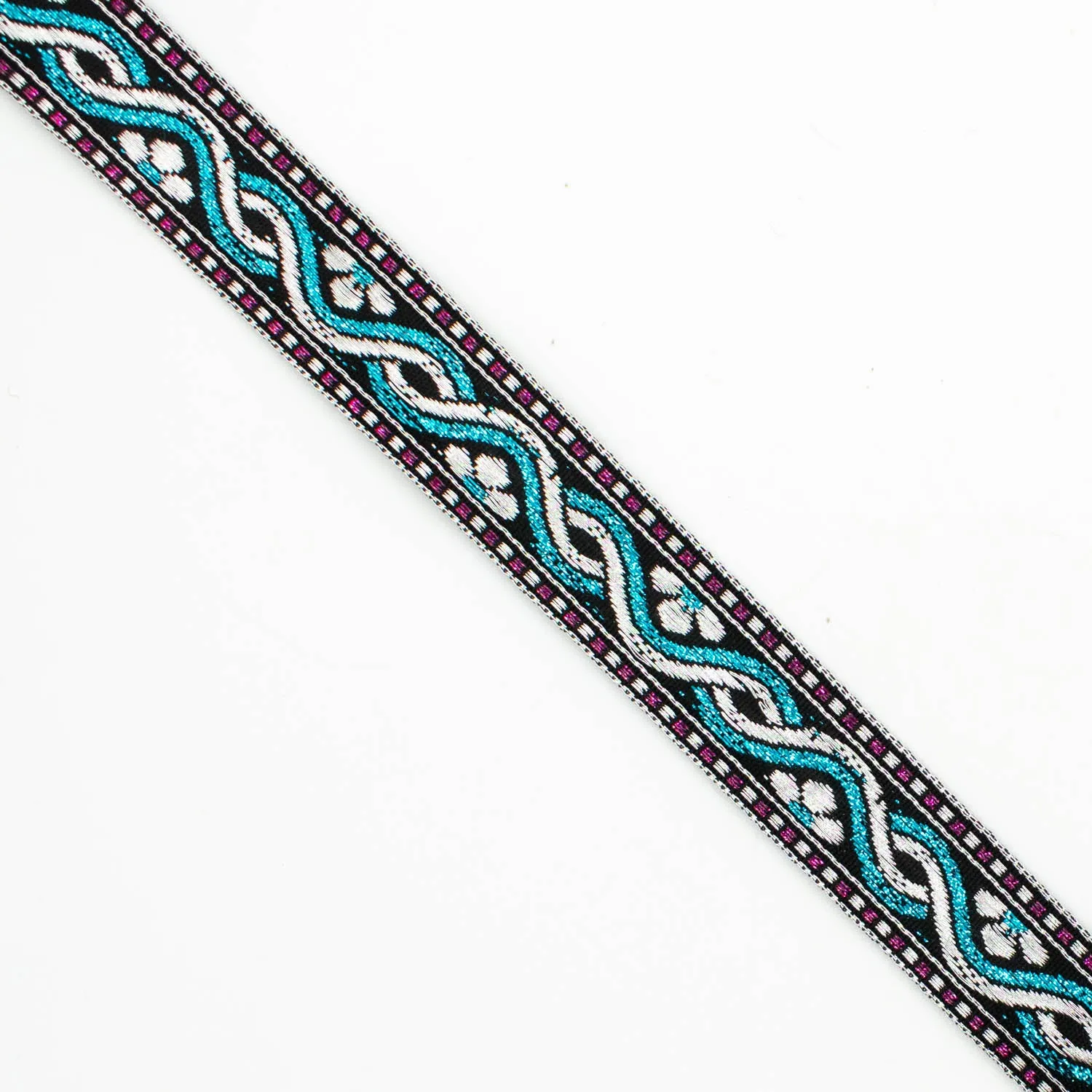 Metallic Fancy Embroidered Jacquard Ribbon-20mm