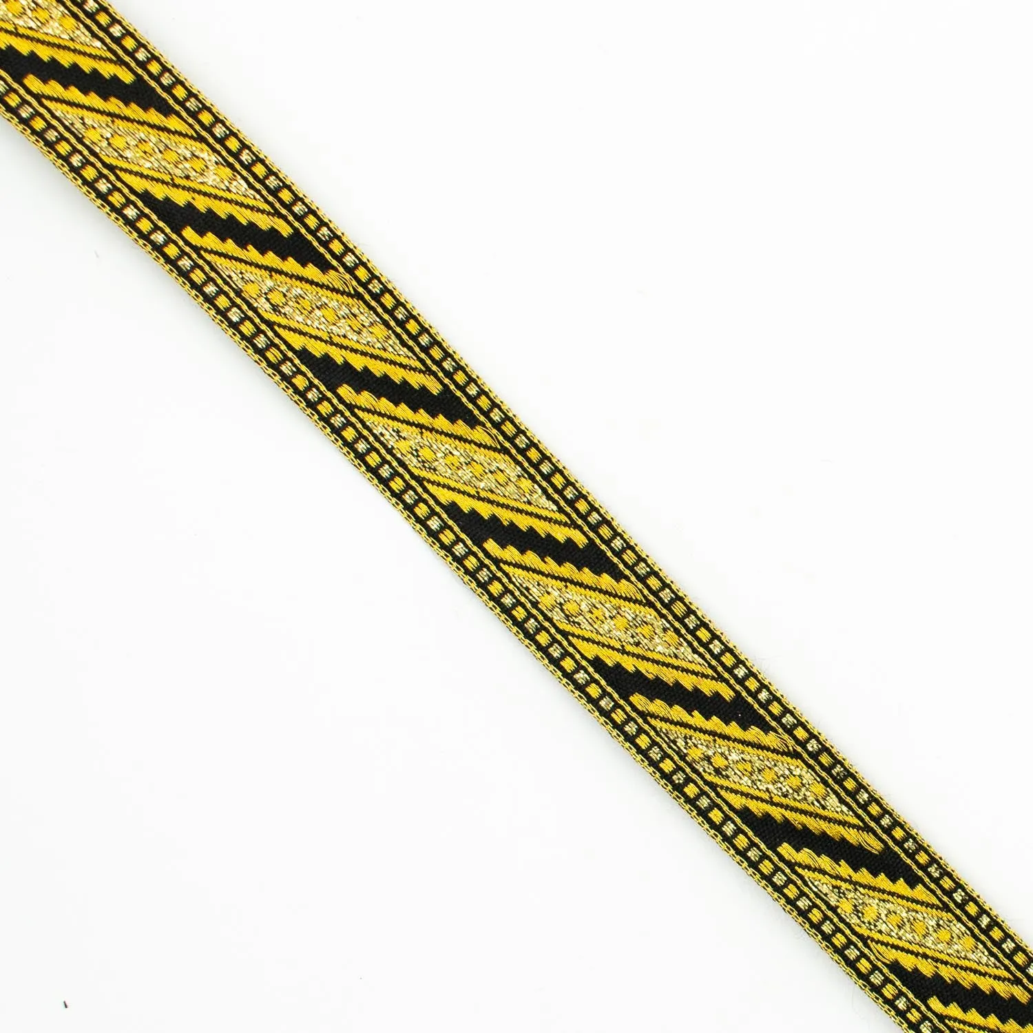 Metallic Fancy Embroidered Jacquard Ribbon-20mm