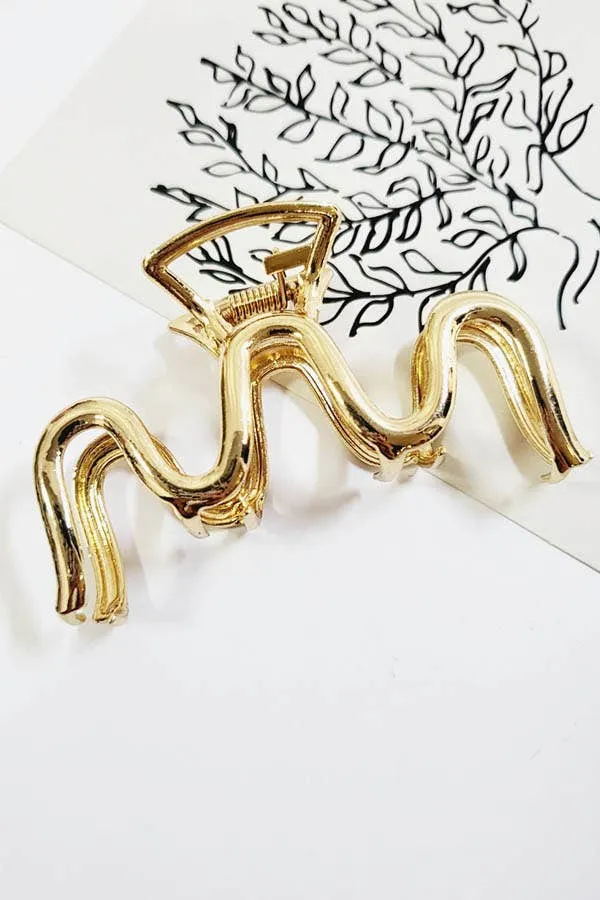 Metallic Hair Claw Clips