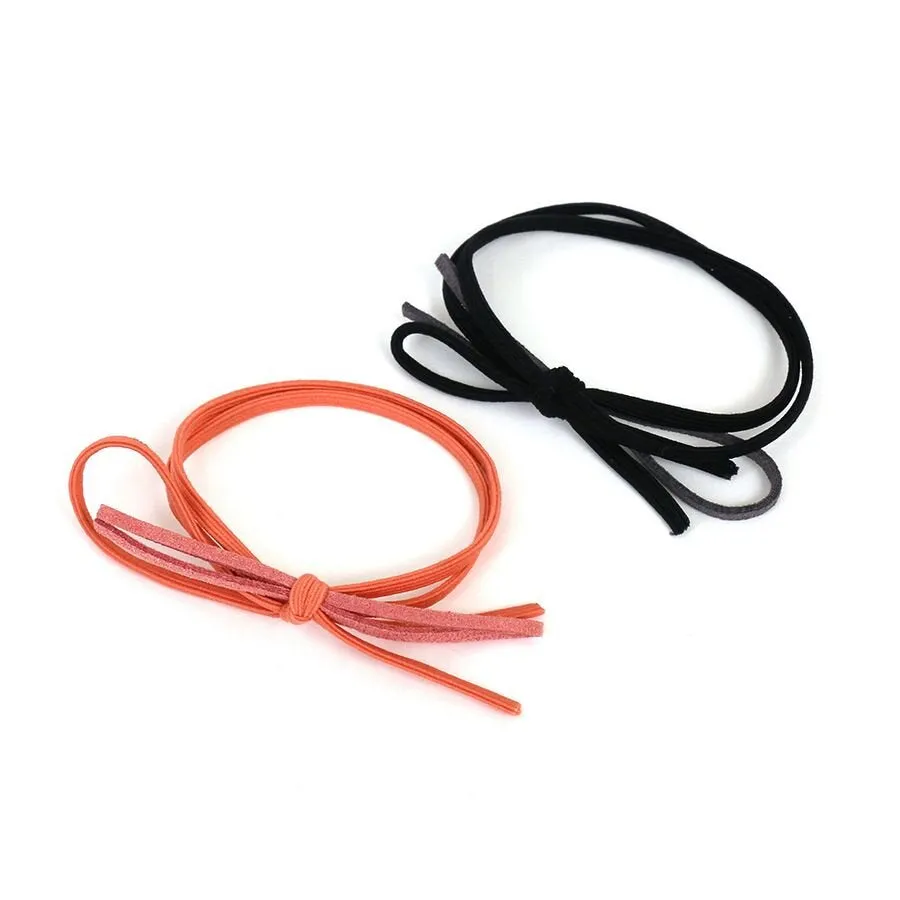 Mixed Ribbon Double Hair Elastic