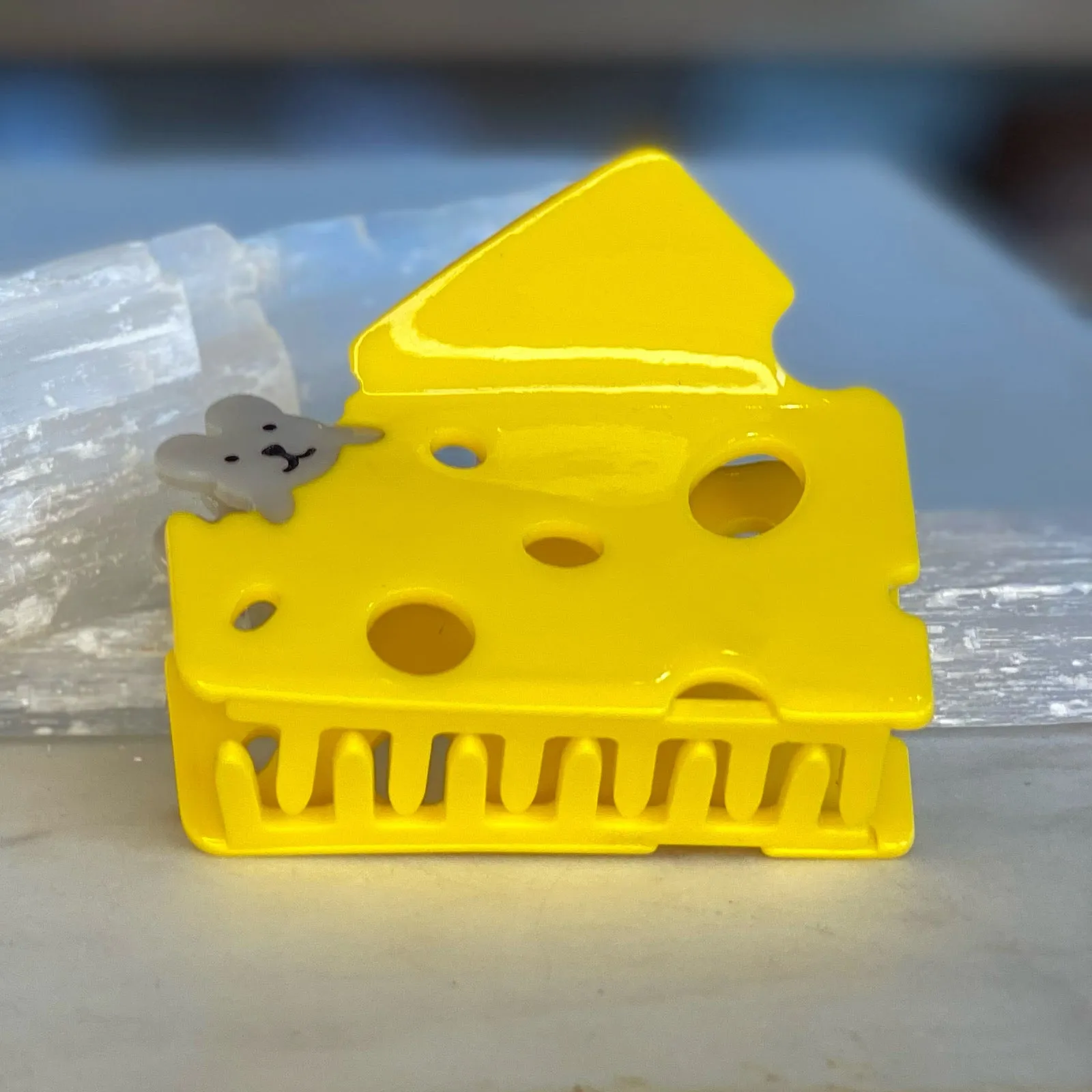 Mouse & Cheese Hair Clip