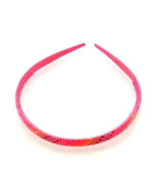 Multi Star Print on Pink Aliceband