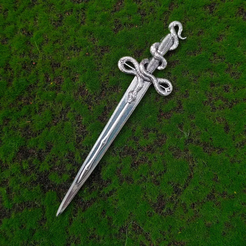 Mystic Dragon Hair Sticks - Silver Axe Sword Hair Accessories with Variants