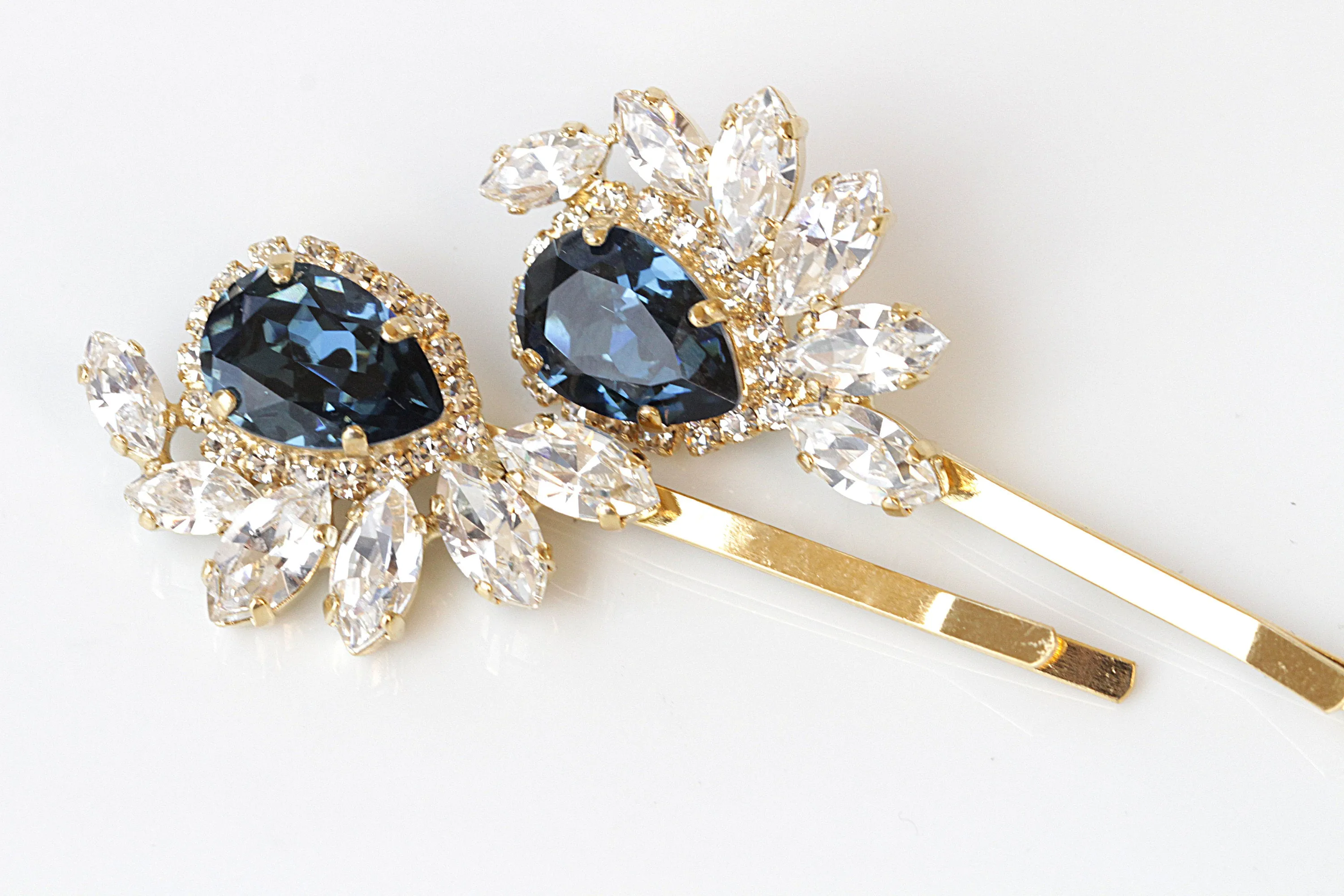 NAVY Blue BOBBY PINS