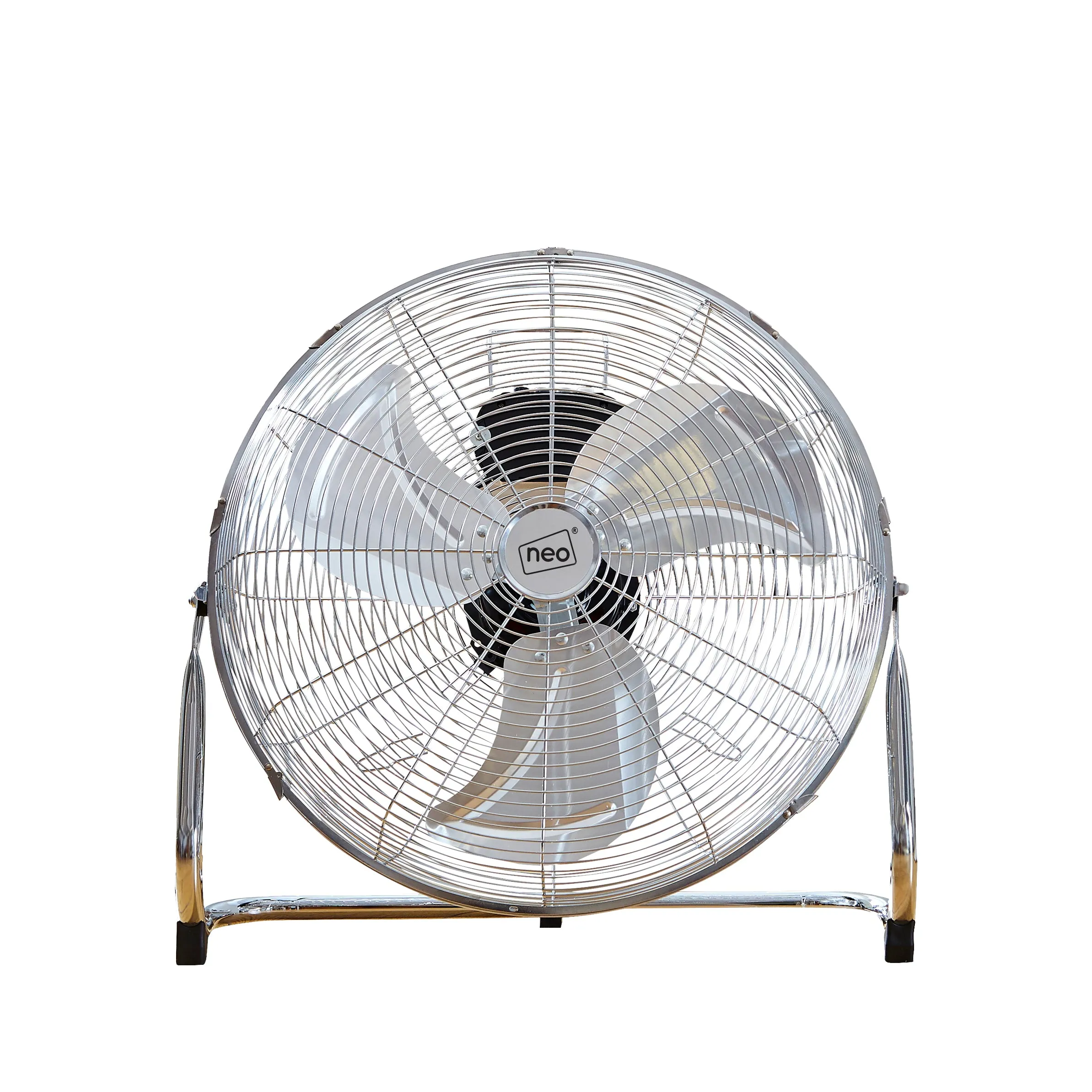 Neo High Velocity Chrome Metal Floor Freestanding Fan  - 16 Inch