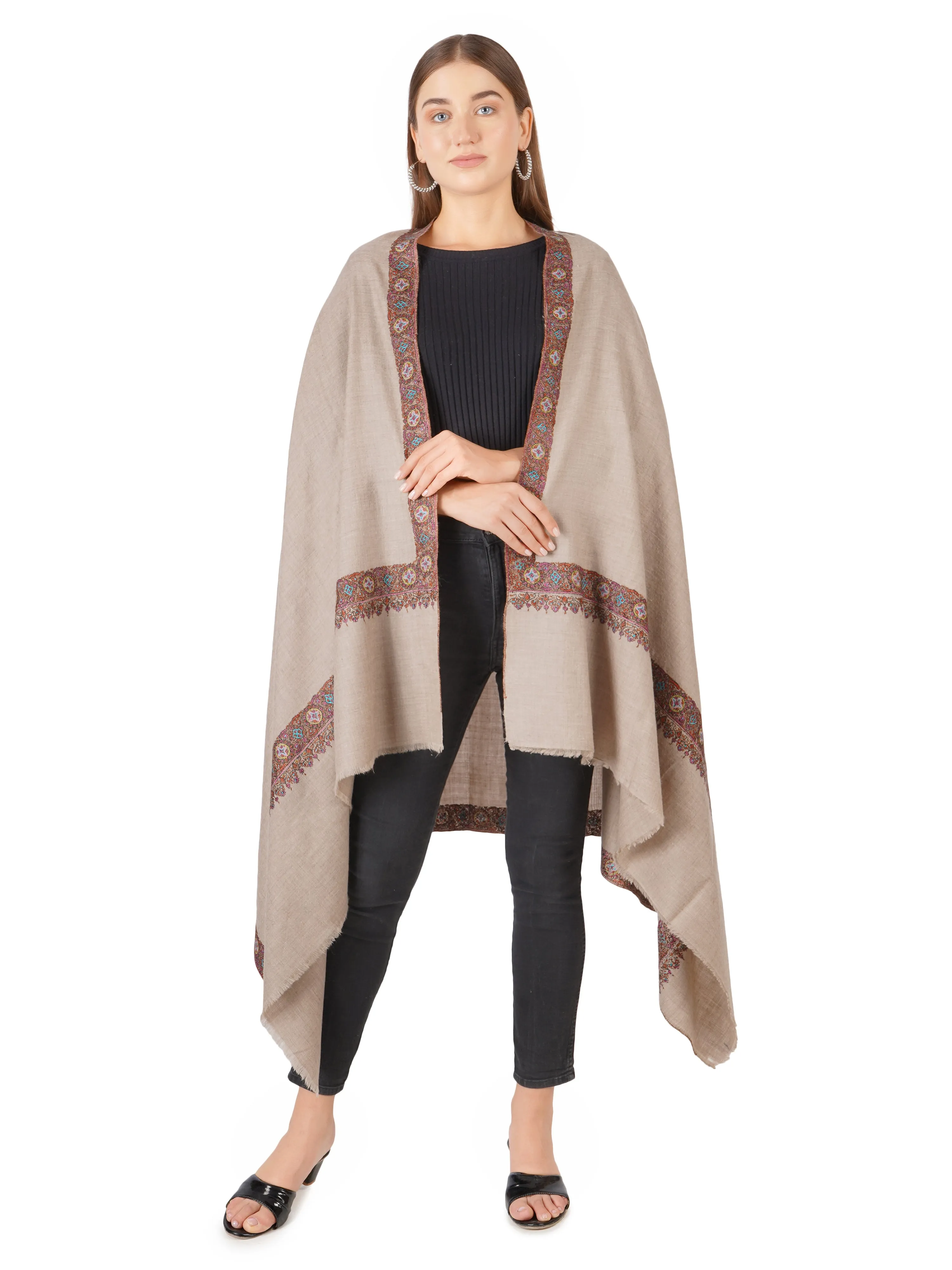 Pashmina Shawl: Exquisite Handcrafted Elegance - Natural Toosh