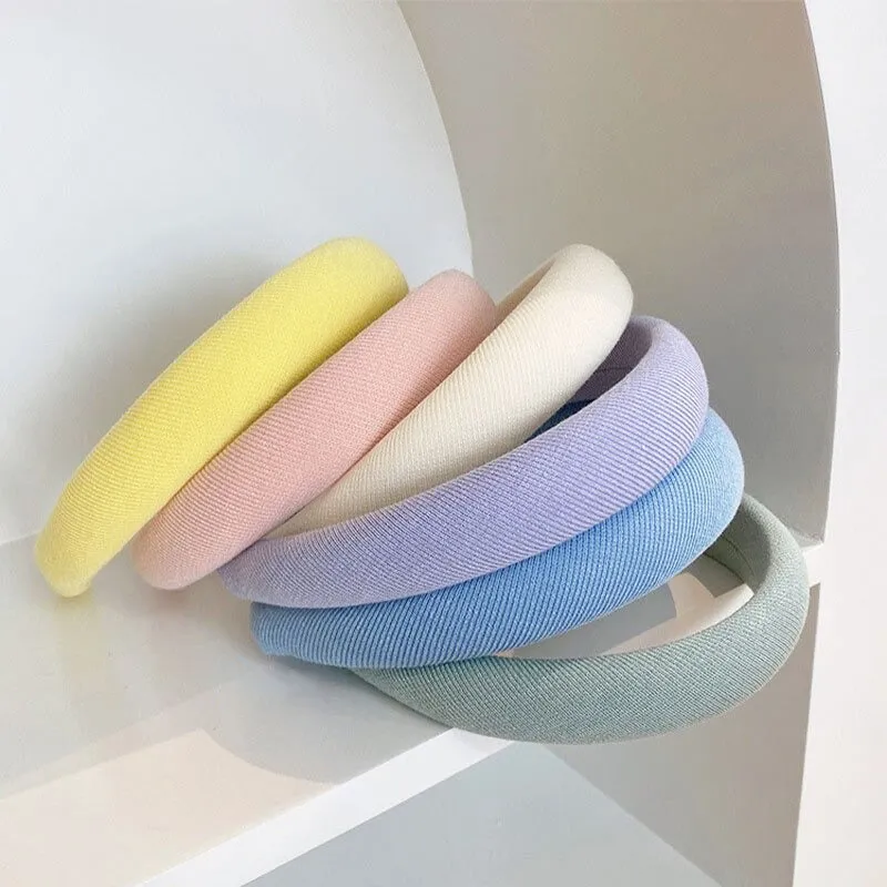 Pastel Colored Summer Stylish Padded Headbands