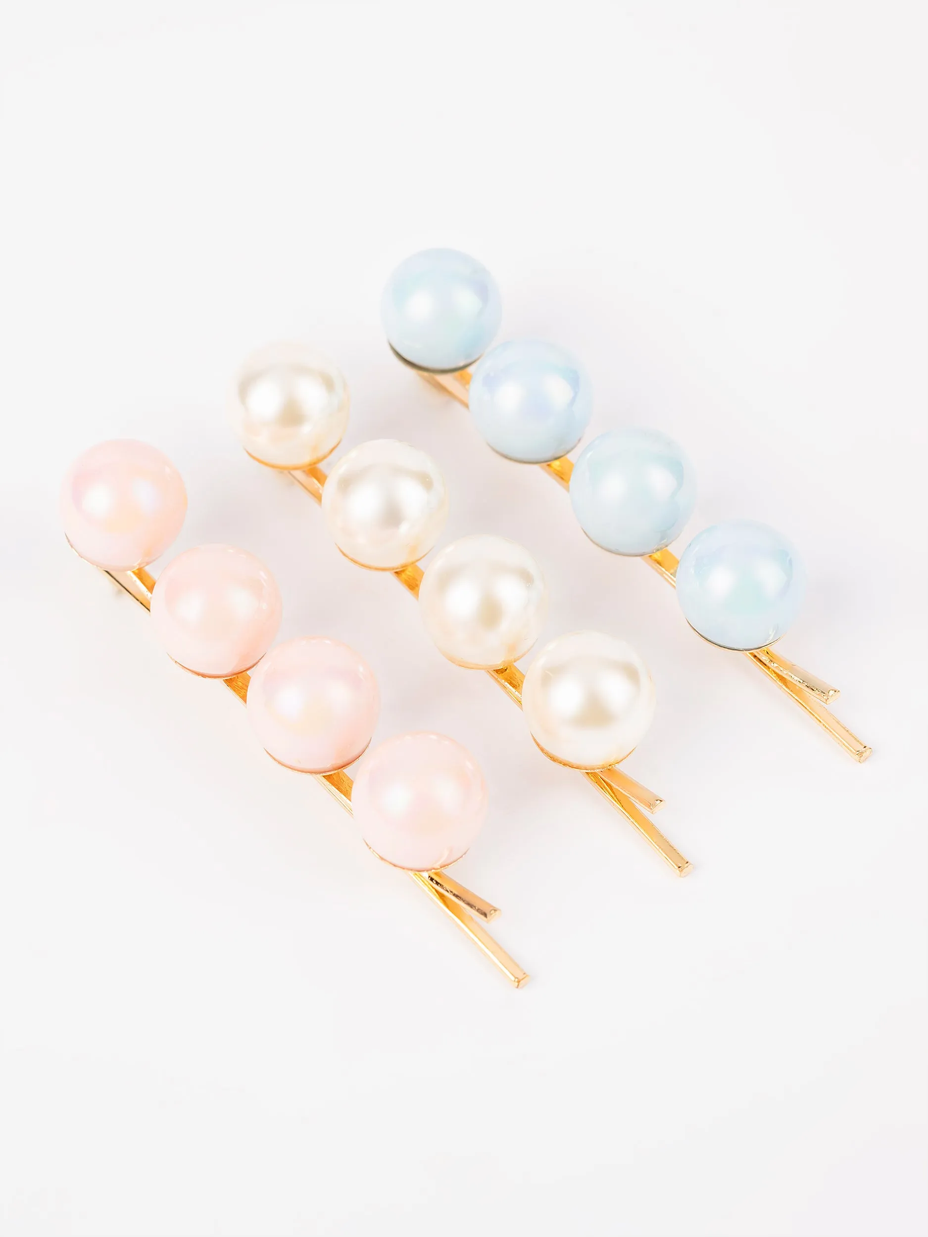 Pearl Embellished Hair Pins