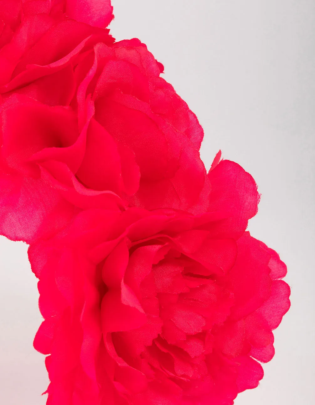 Pink Fabric Rose Quartz Flower Headband
