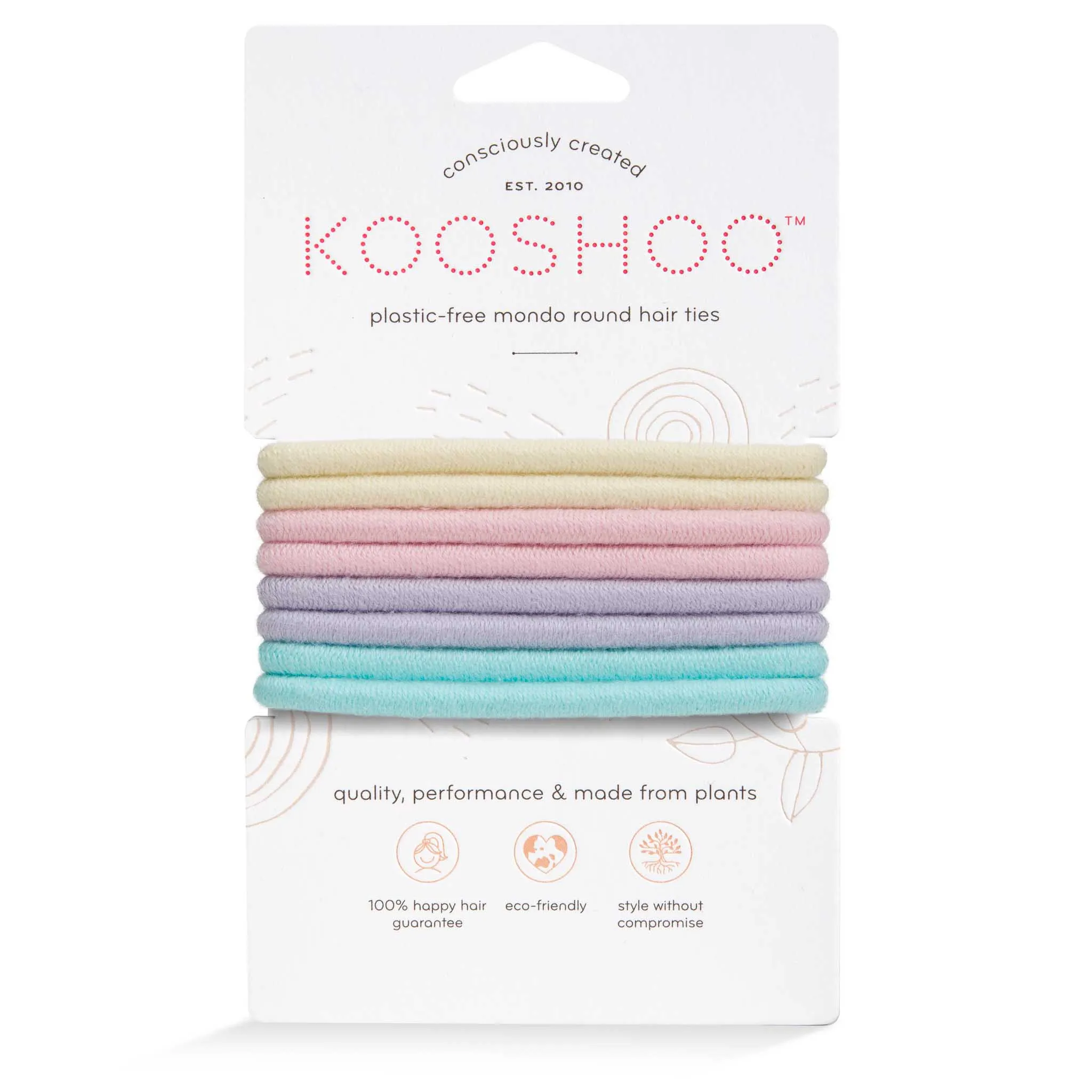 Plastic-Free Round Mondo Hair Ties