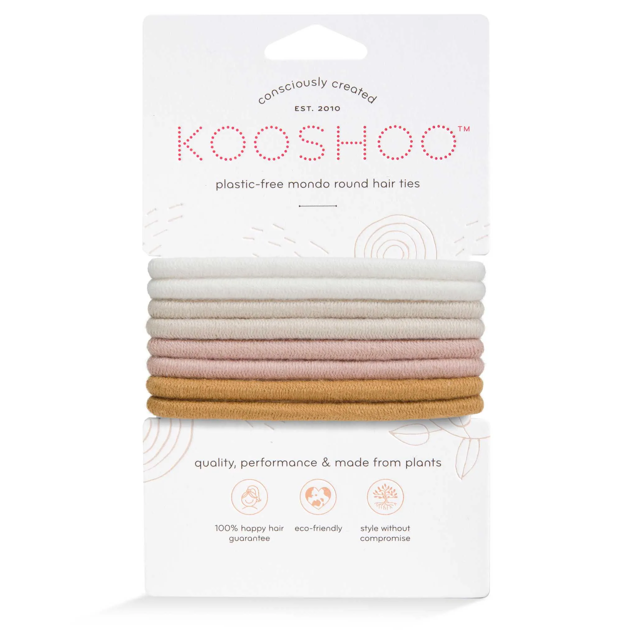Plastic-Free Round Mondo Hair Ties