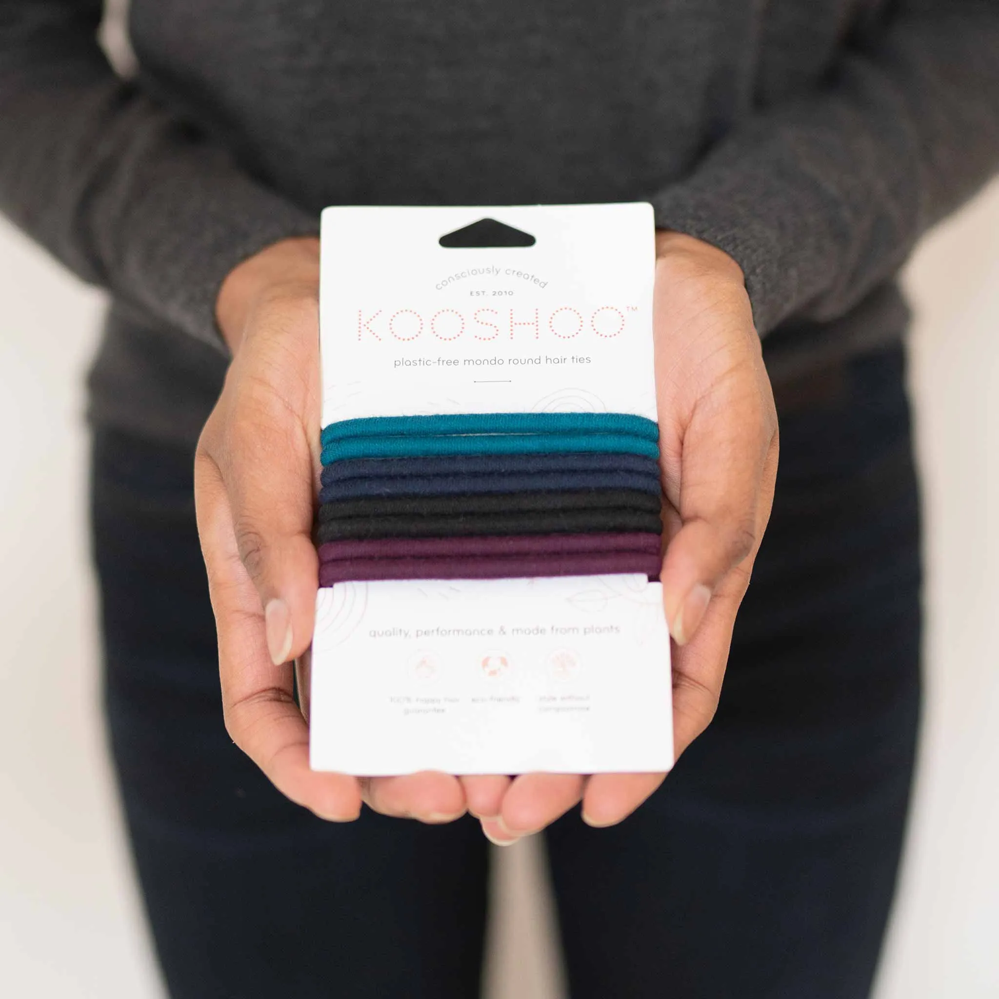Plastic-Free Round Mondo Hair Ties