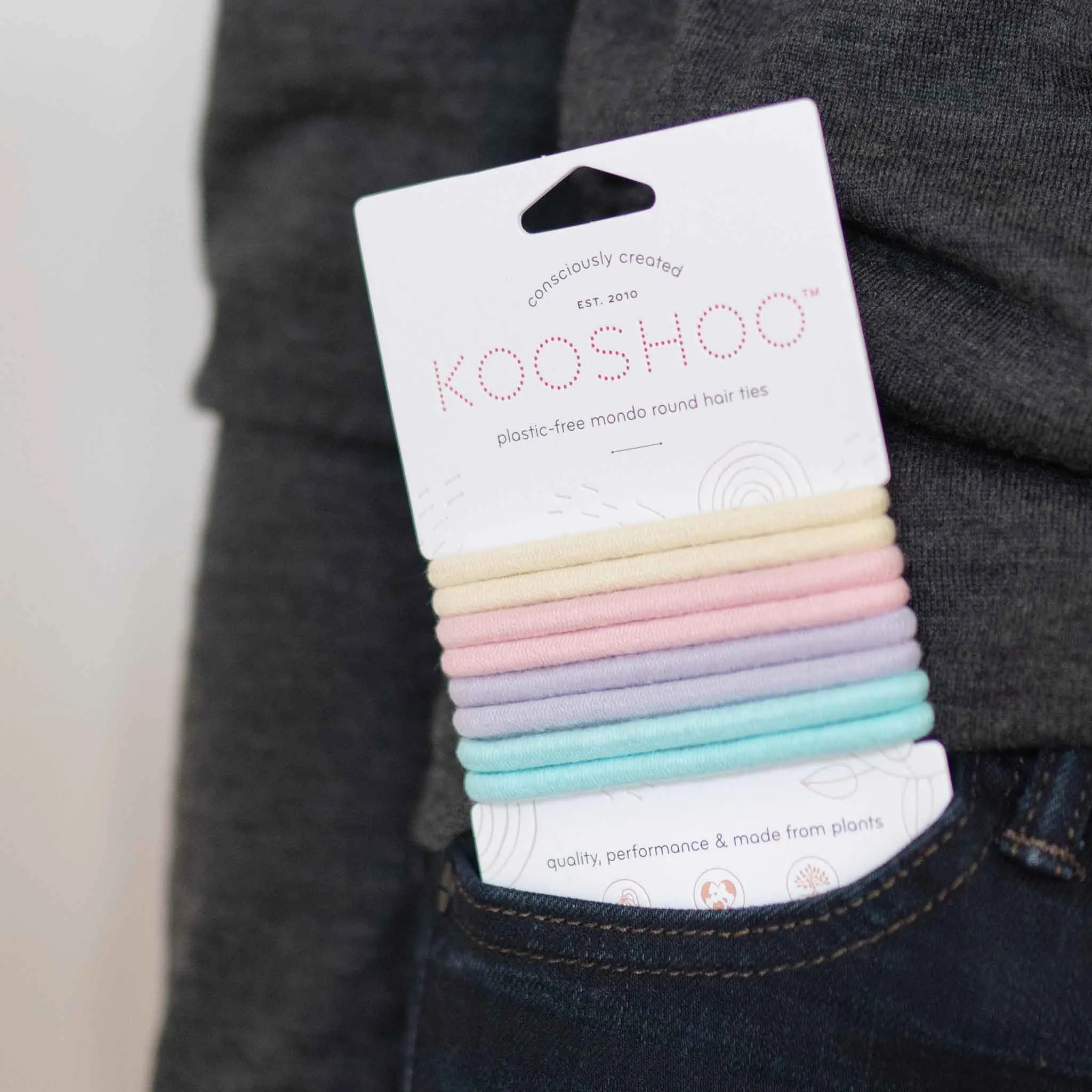 Plastic-Free Round Mondo Hair Ties