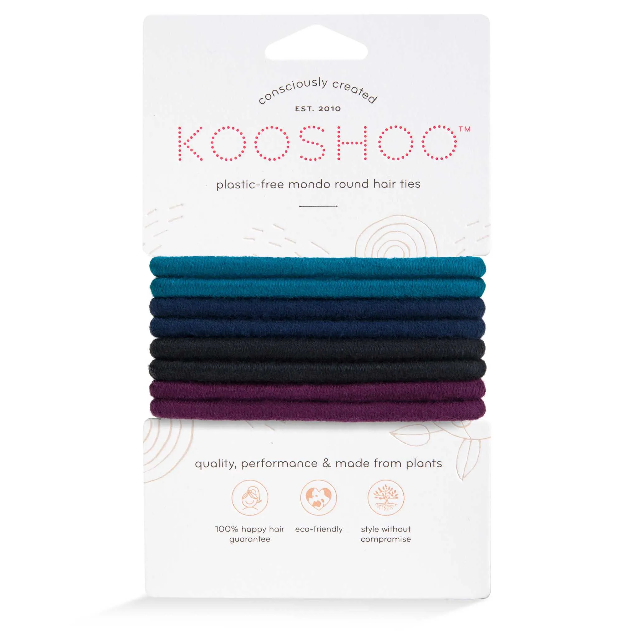Plastic-Free Round Mondo Hair Ties