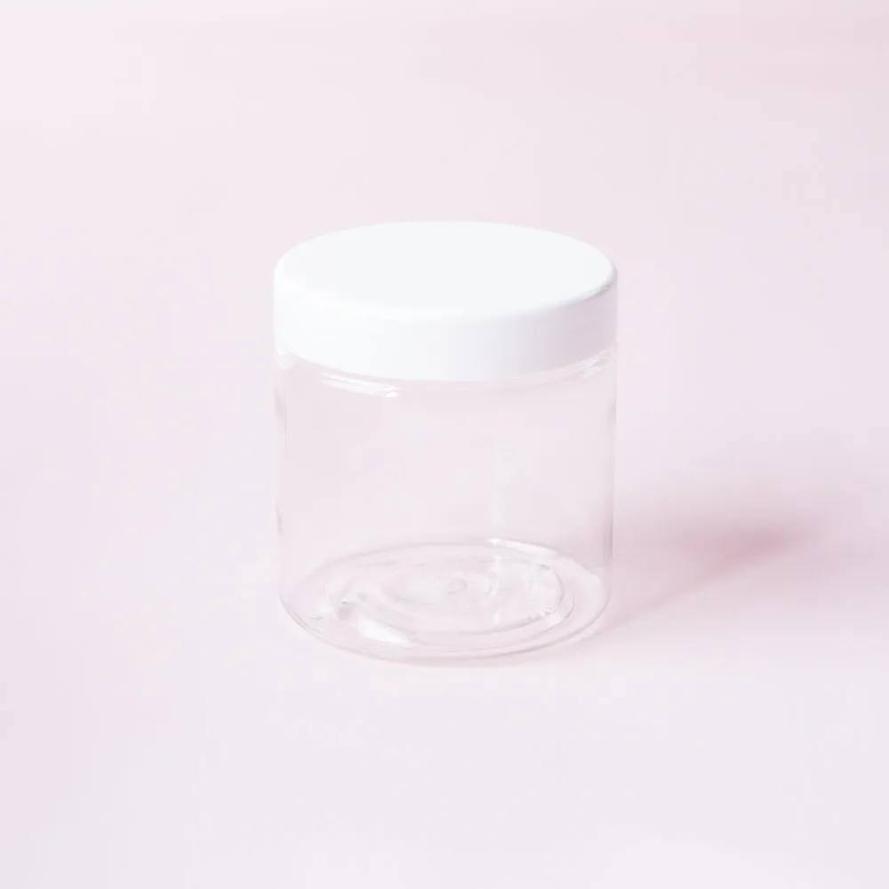 Plastic Jar and Lid - 2 Size Options