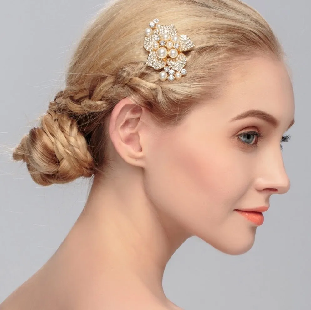 "Anika" - Pearl Bridal Hair Comb