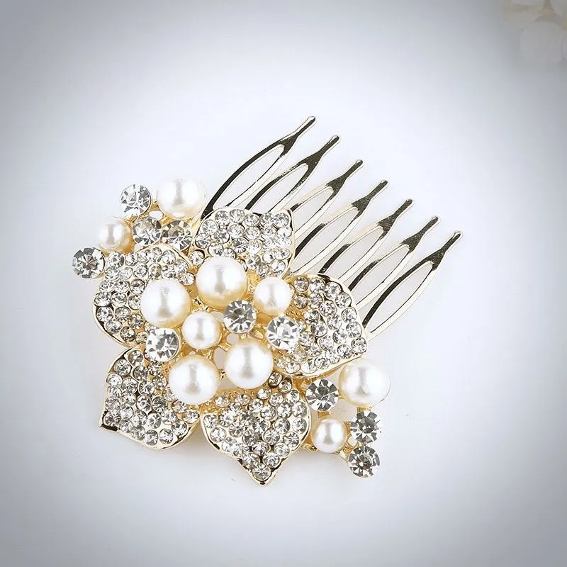 "Anika" - Pearl Bridal Hair Comb