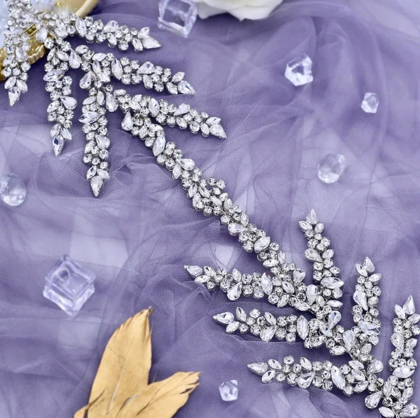 "Argentina" - Silver Crystal Bridal Headdress