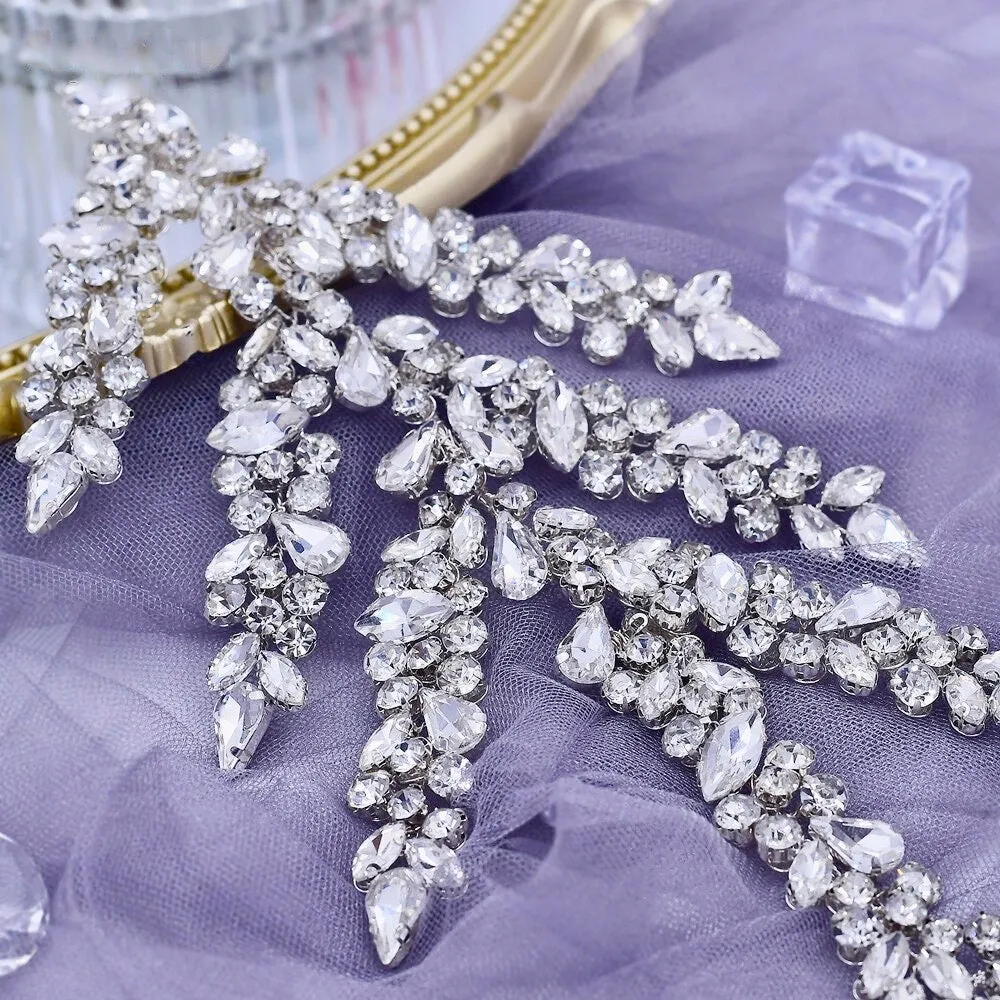 "Argentina" - Silver Crystal Bridal Headdress