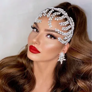 "Estefania" - Silver Crystal Bridal Hair Accessory