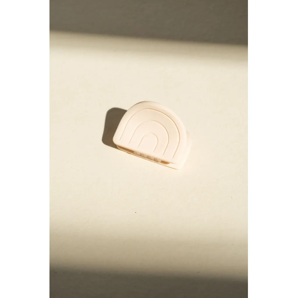 Rainbow   Sun | Hair Claw Set of 2 - Creamy White