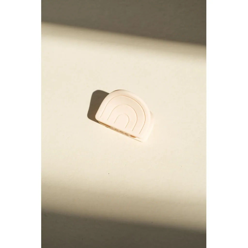 Rainbow   Sun | Hair Claw Set of 2 - Creamy White