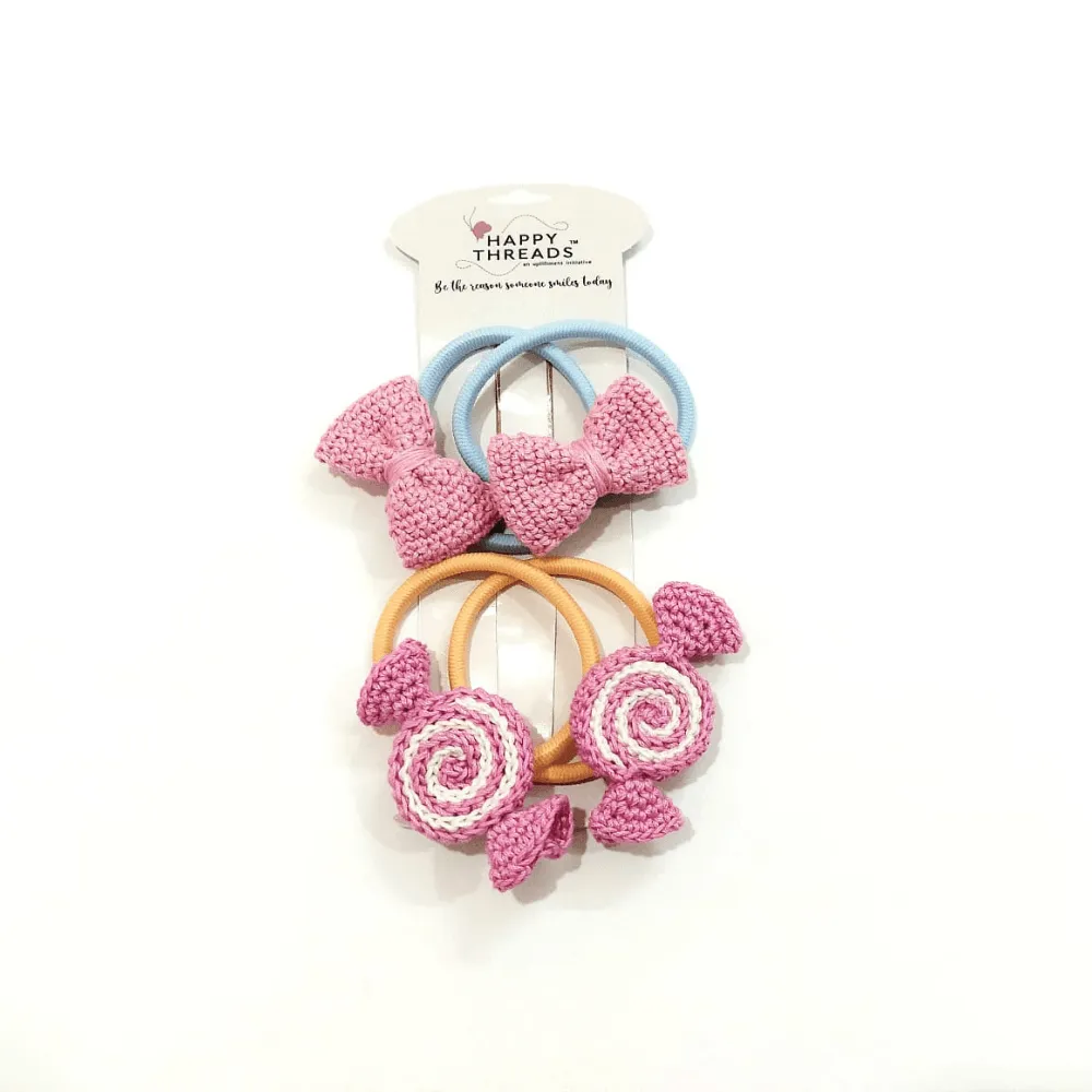 Red Cherry and Watermelom Hair Tie set