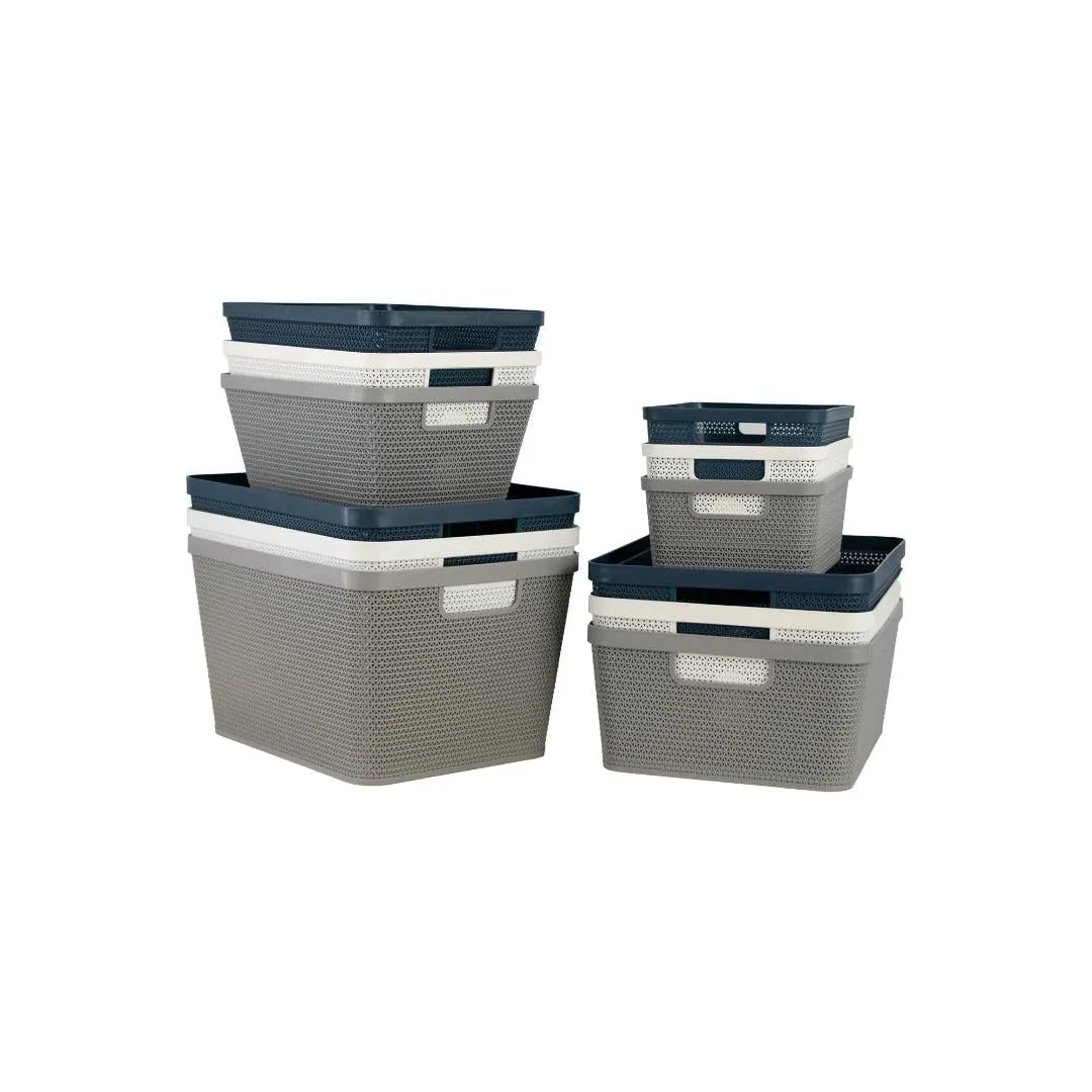 Regent Plastic Knit Basket Small 295x195x105mm