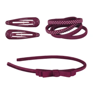 School Basics Hair Accessories Set - Red