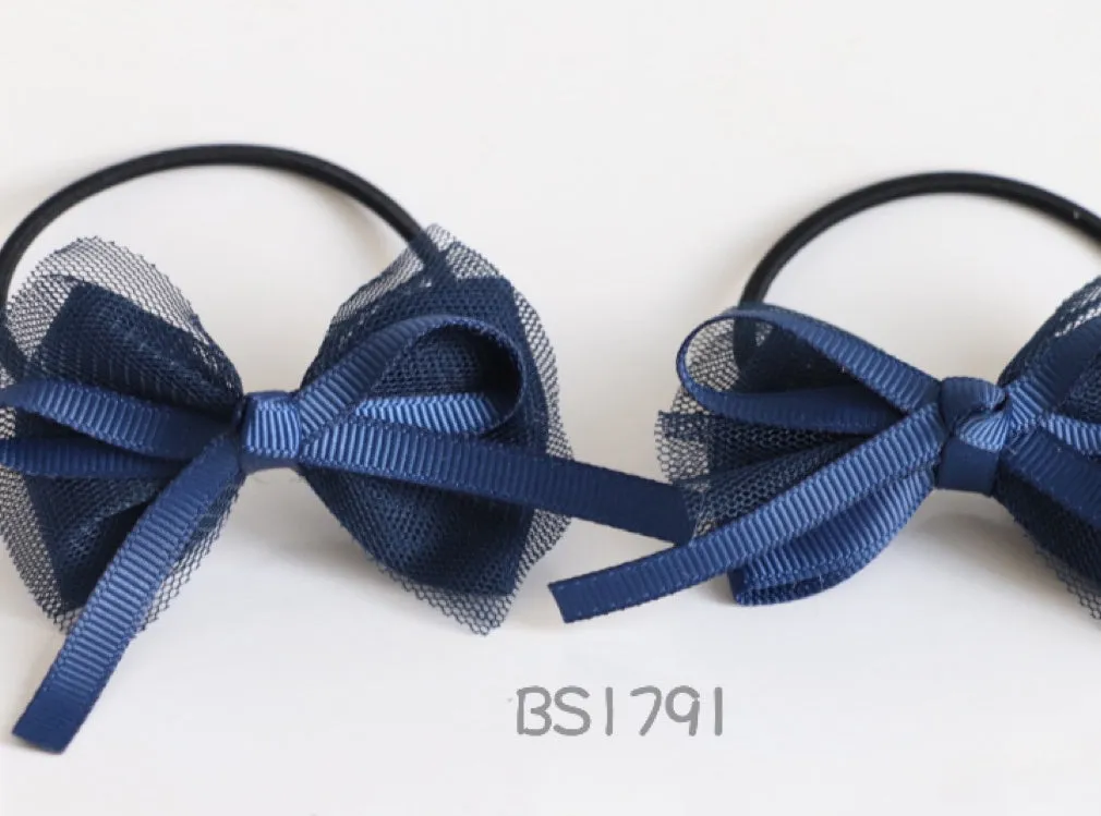 School Hair Accessories, Navy (BS1790-BS1793)