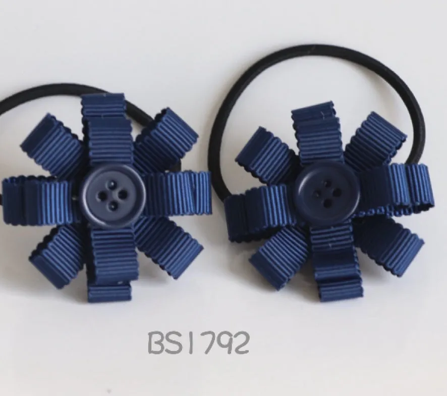 School Hair Accessories, Navy (BS1790-BS1793)