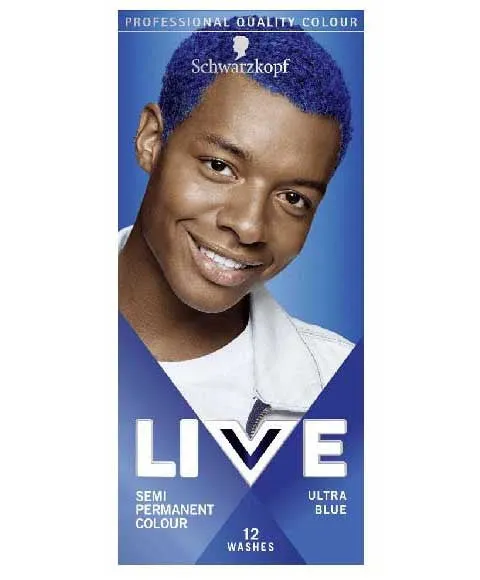 Schwarzkopf Live Men 100% Grey Coverage Semi-Permanent Colour Ultra Blue