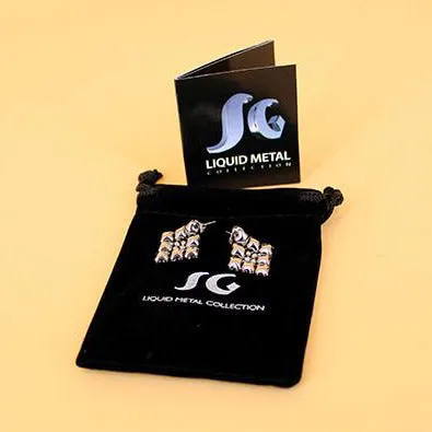 SG Liquid Metal E11 - SS (Stainless Steel Earring) by Sergio Gutierrez