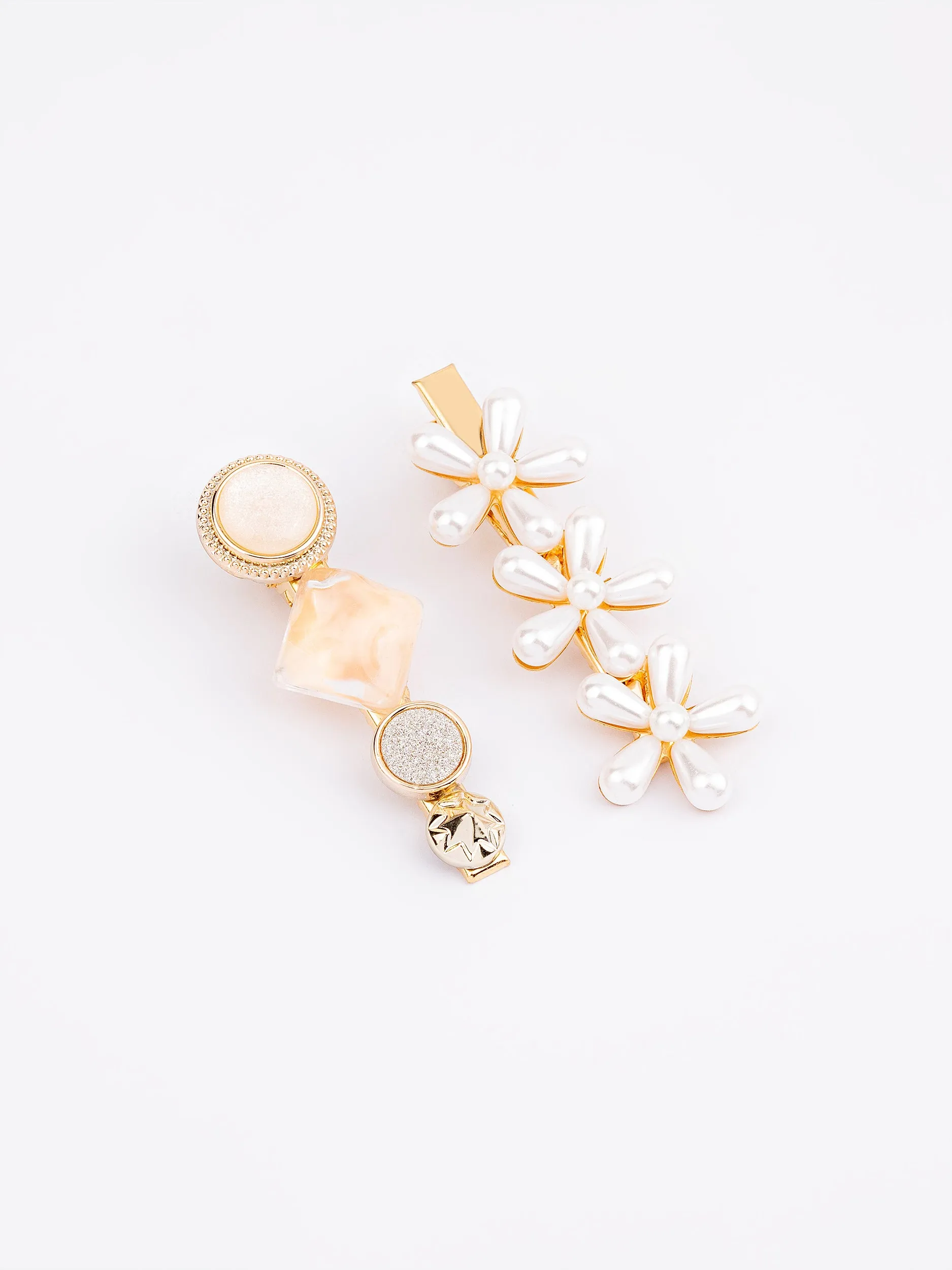 Stone Embellished Hair Pins