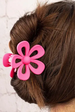 Sweet Hollowed Flower Shape Claw Clip - 4 color options
